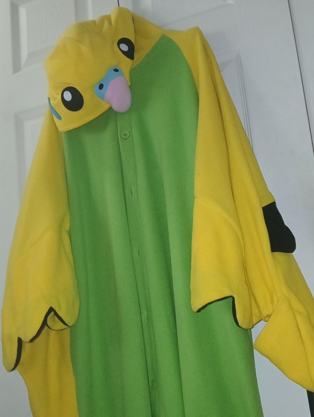 Green and Yellow Budgie Onesie Hoodie Kigurumi Parakeet
